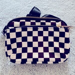 Checkered 3 Slot Crossbody / Fanny pack.